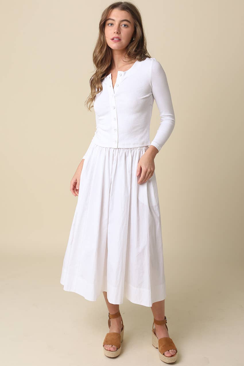 Melanie Gathered Maxi Skirt