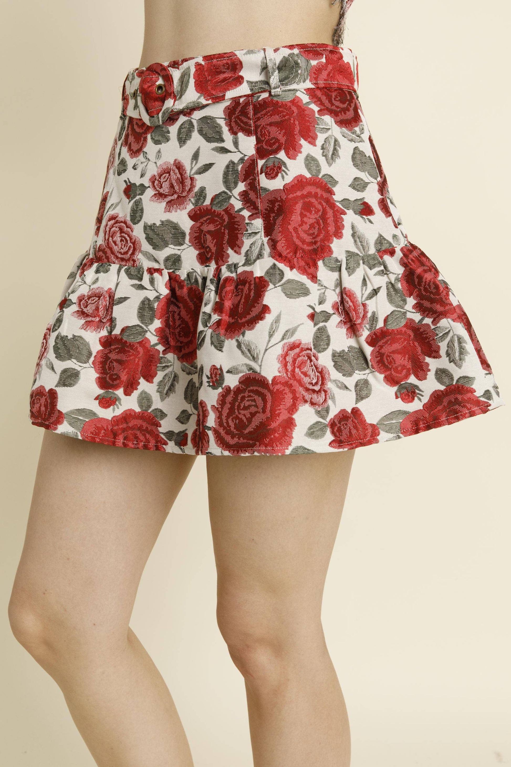 Rose Jacquard Skirt