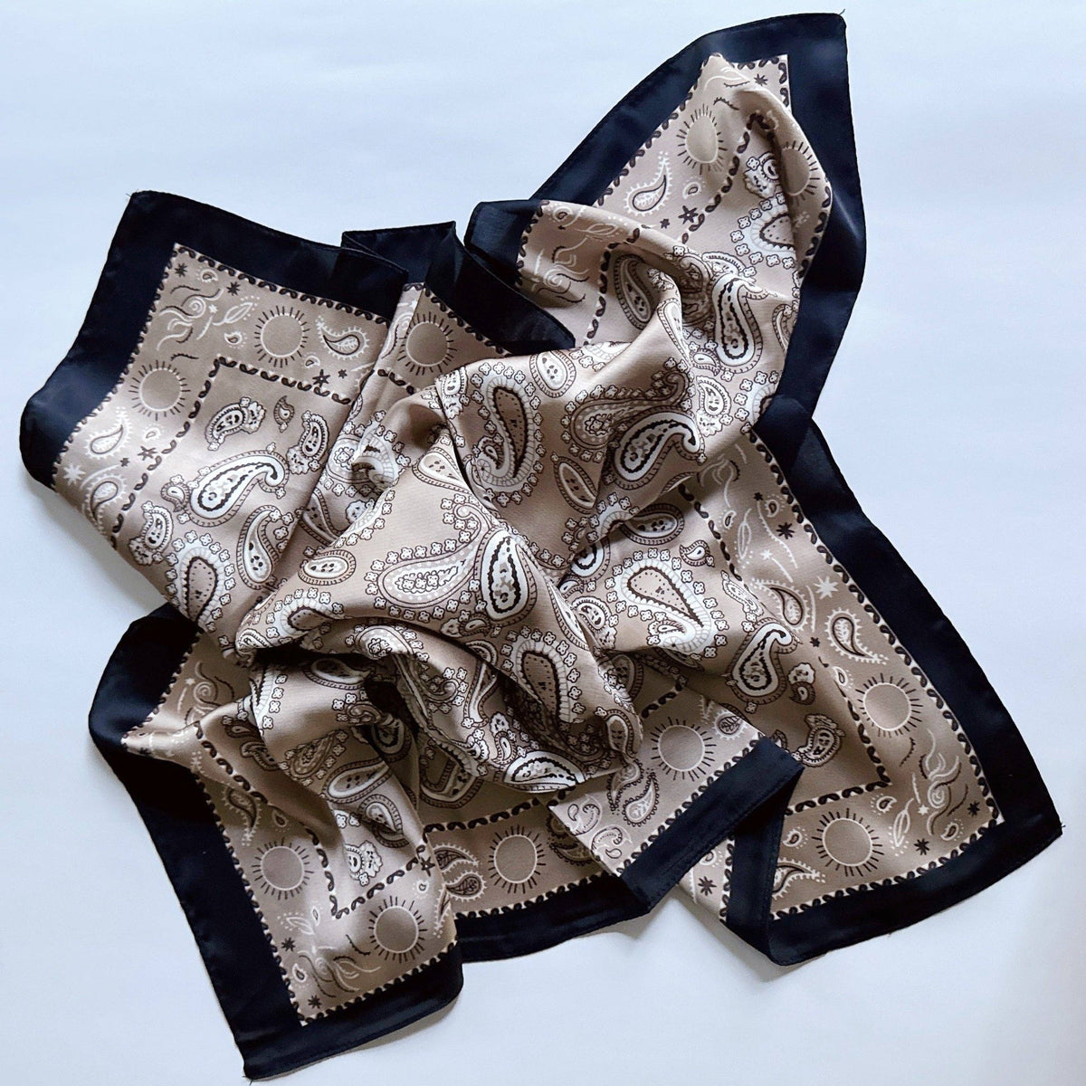 Paisley Satin Square Scarf