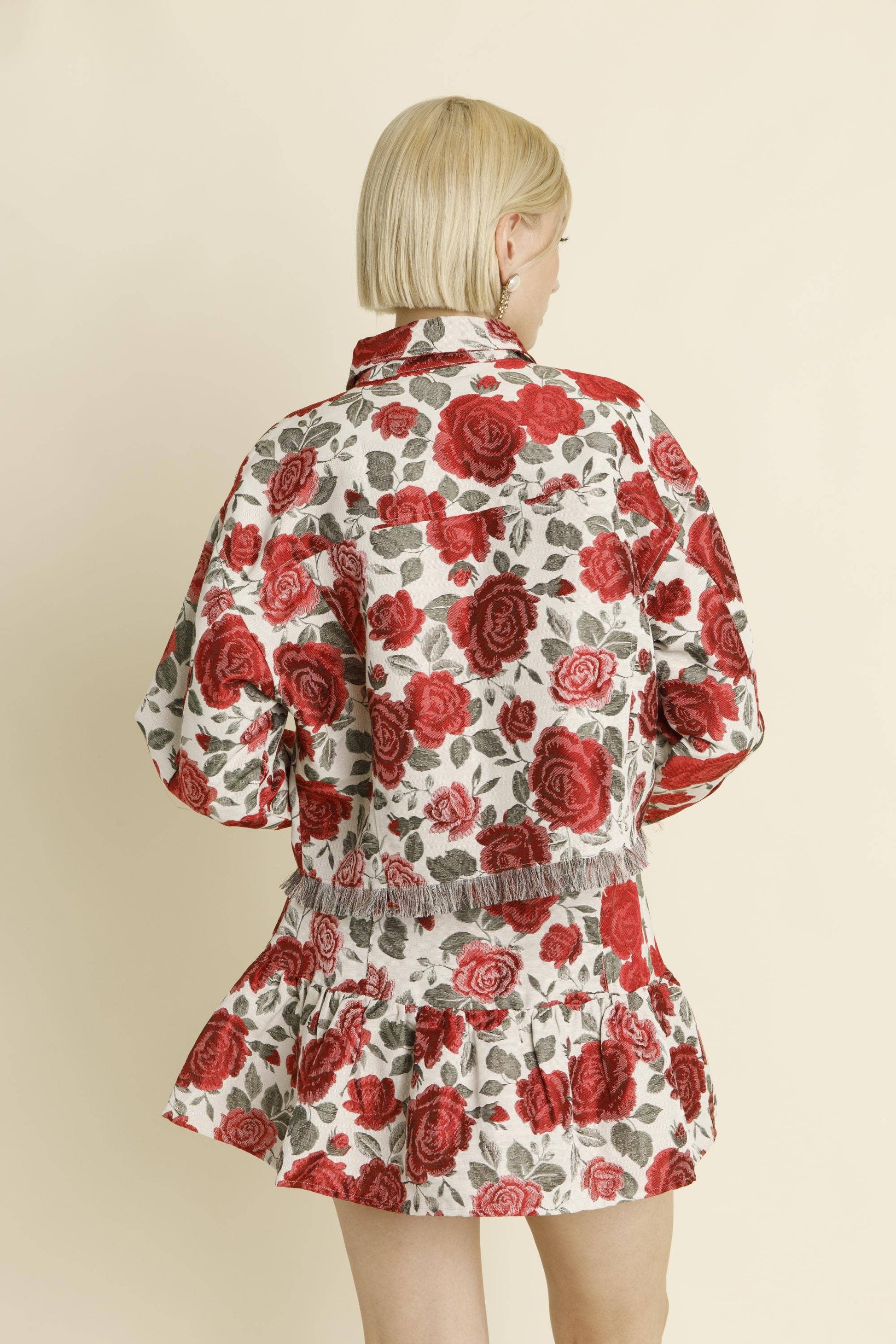 Rose Jacquard Jacket