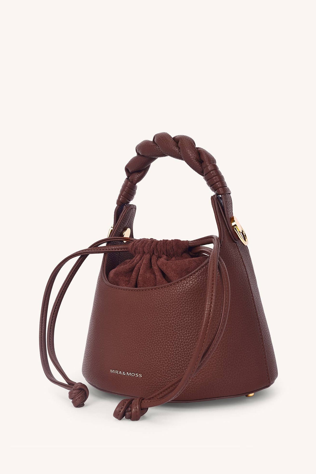 Cocoa Umber Knot Bucket Bag