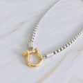 Maxine Two Tone Box Chain Necklace