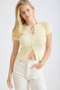 Belle Snap Front Cardigan Top