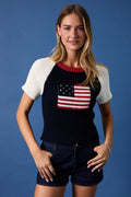 Stars & Stripes Short Sleeve Sweater