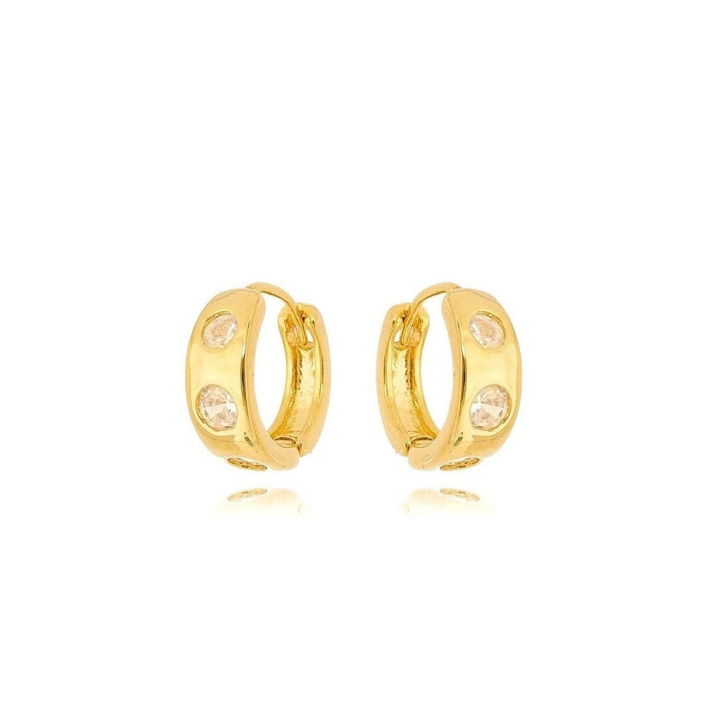 Ellie 18k Gold Filled Huggie Hoop Earrings
