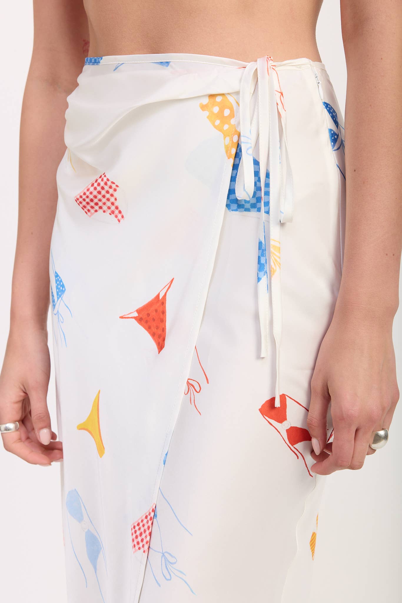 Sun & Swim Satin Midi Skirt