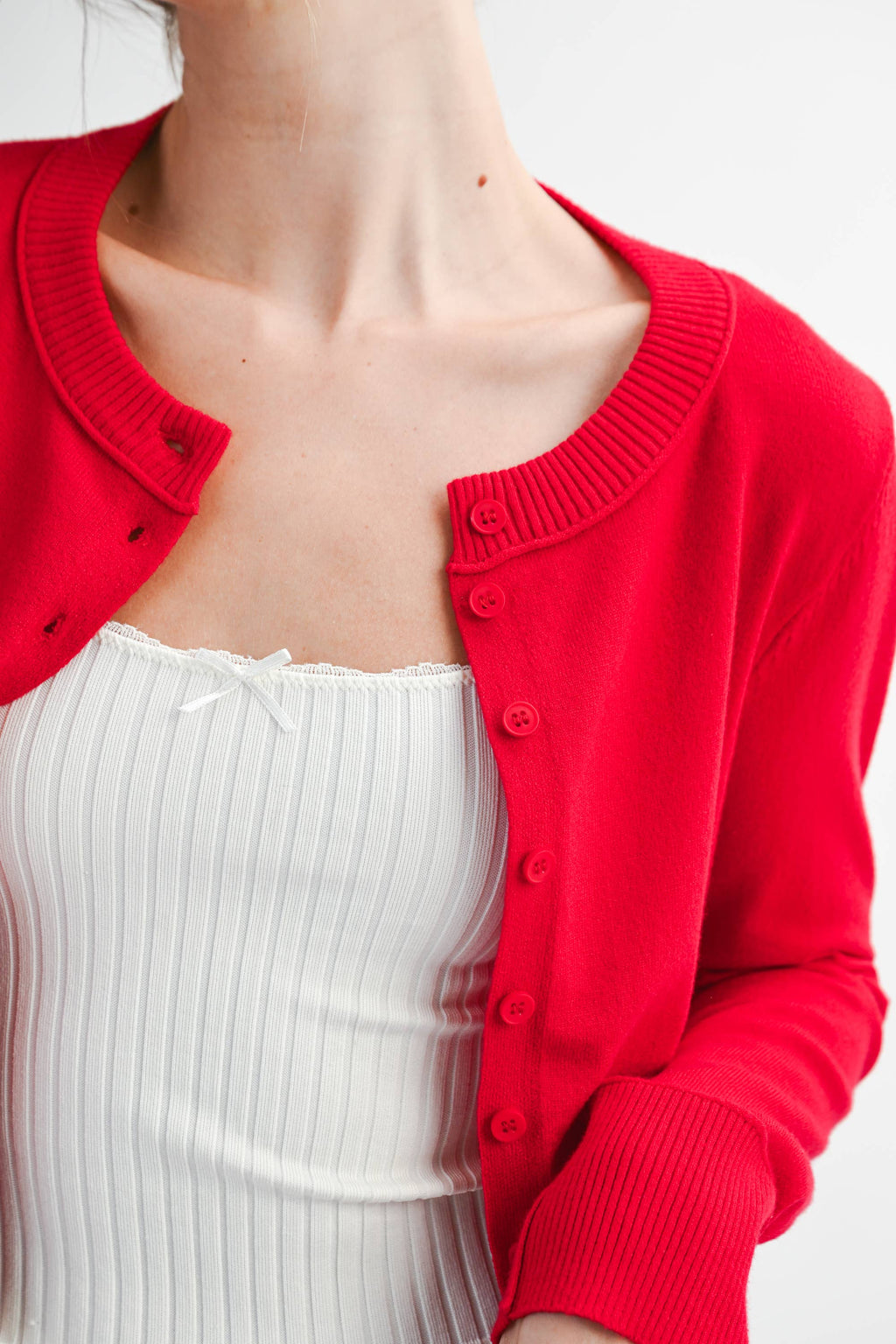 Sierra Ribbed Button-Up Knit Cardigan