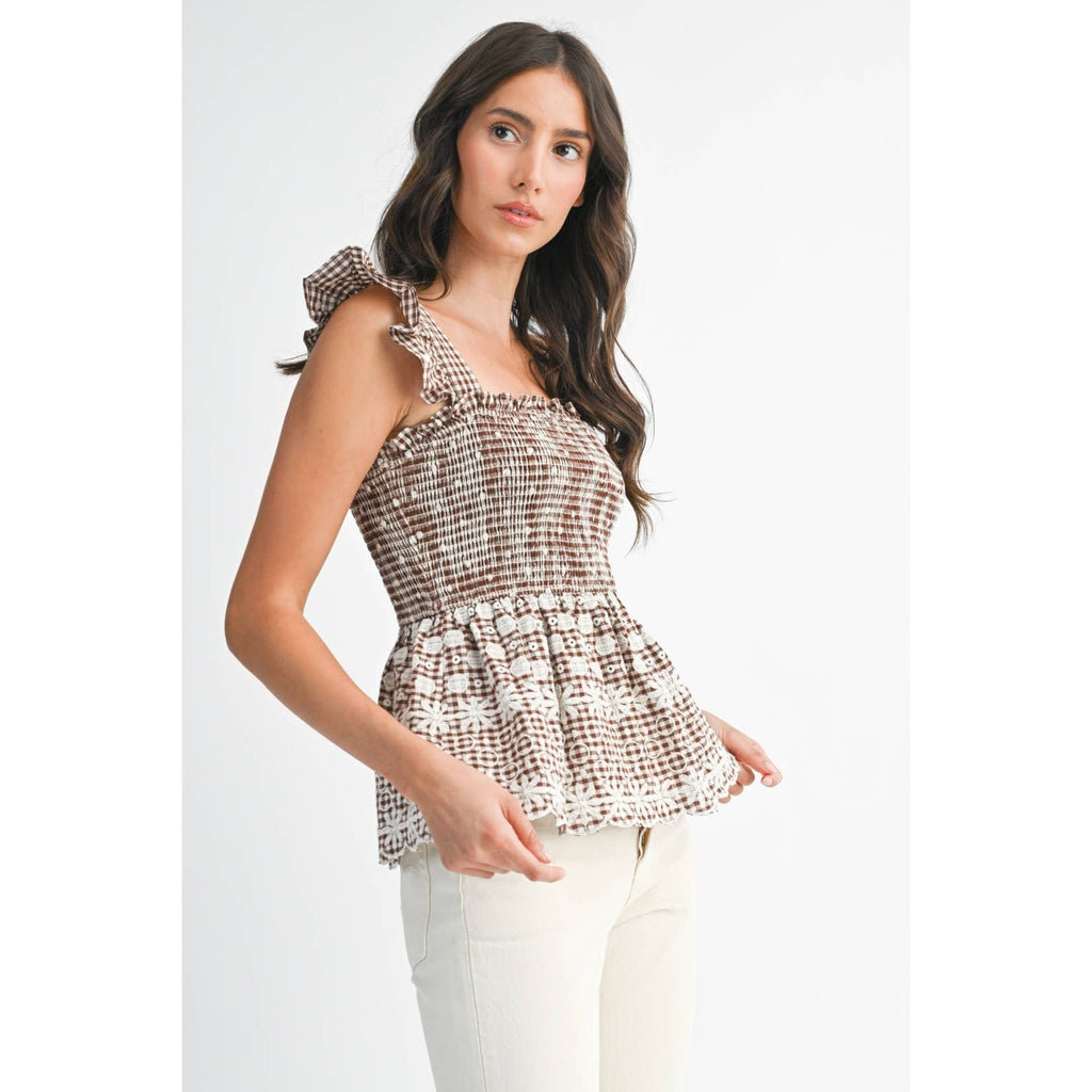 Camilla Gingham Top