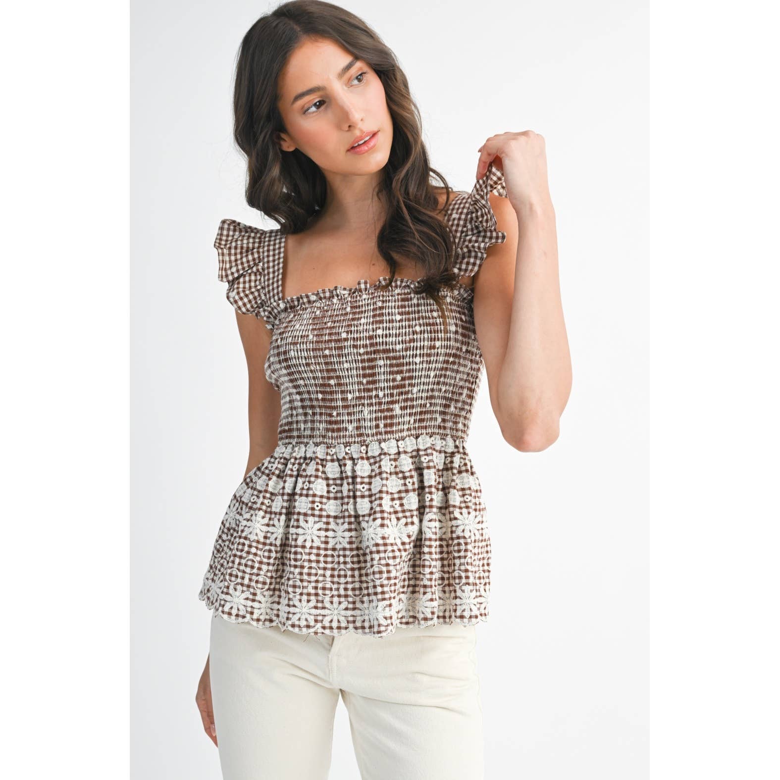 Camilla Gingham Top