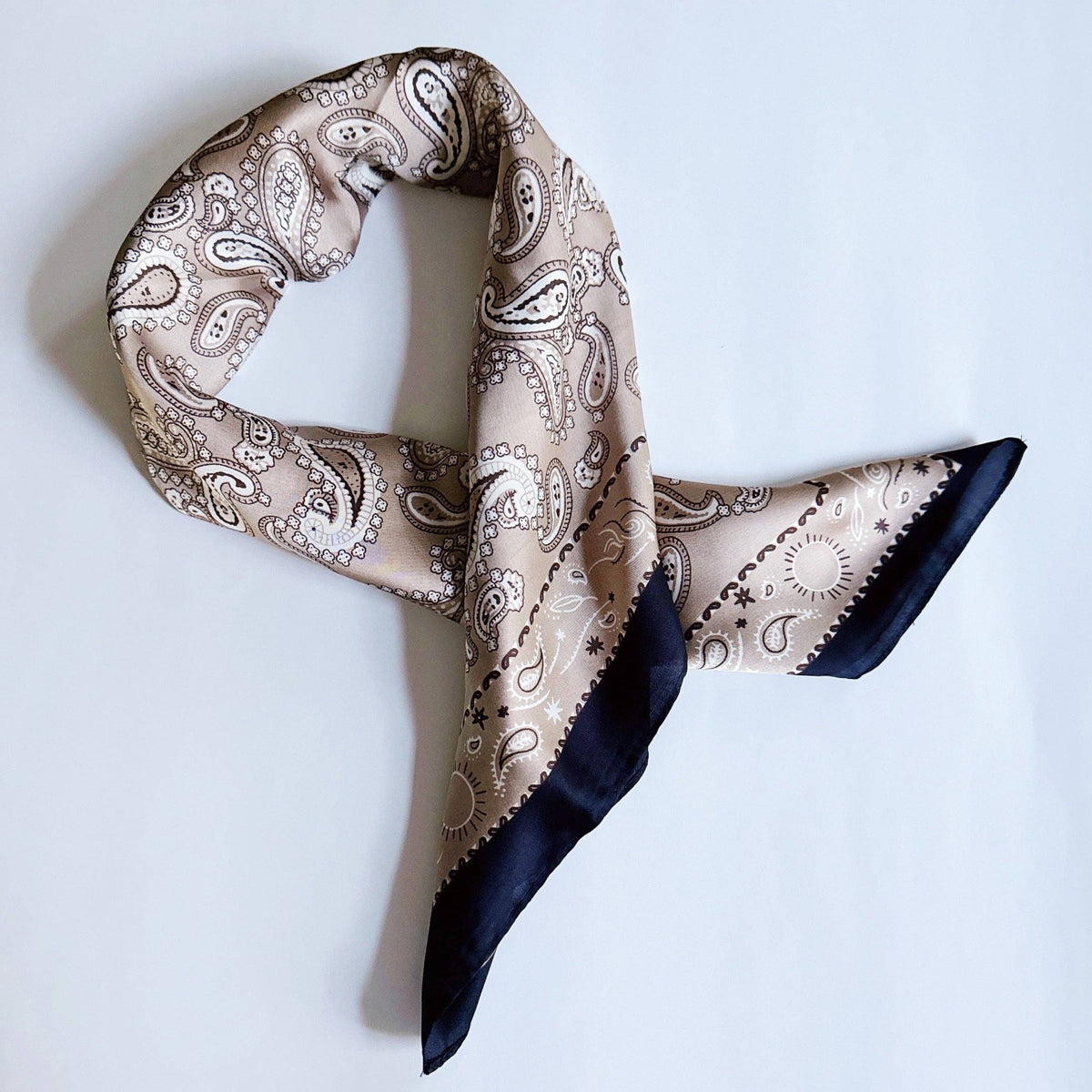 Paisley Satin Square Scarf