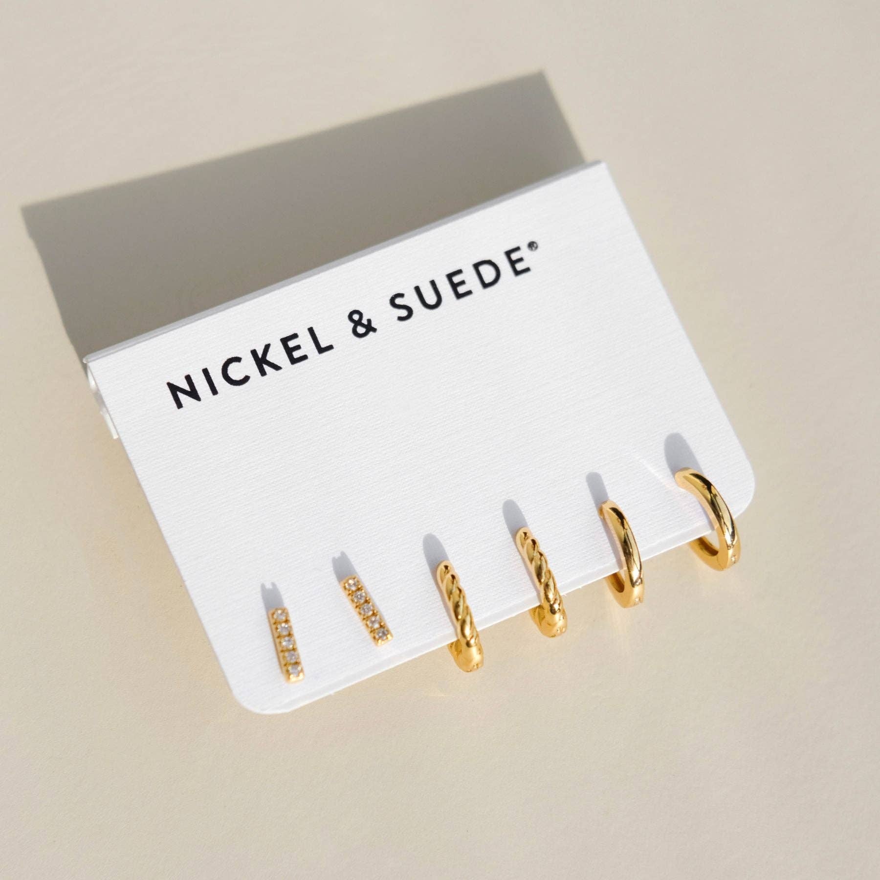 Classic Gold Dainty Earring Set