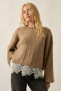 Juliet Lace Hem Sweater