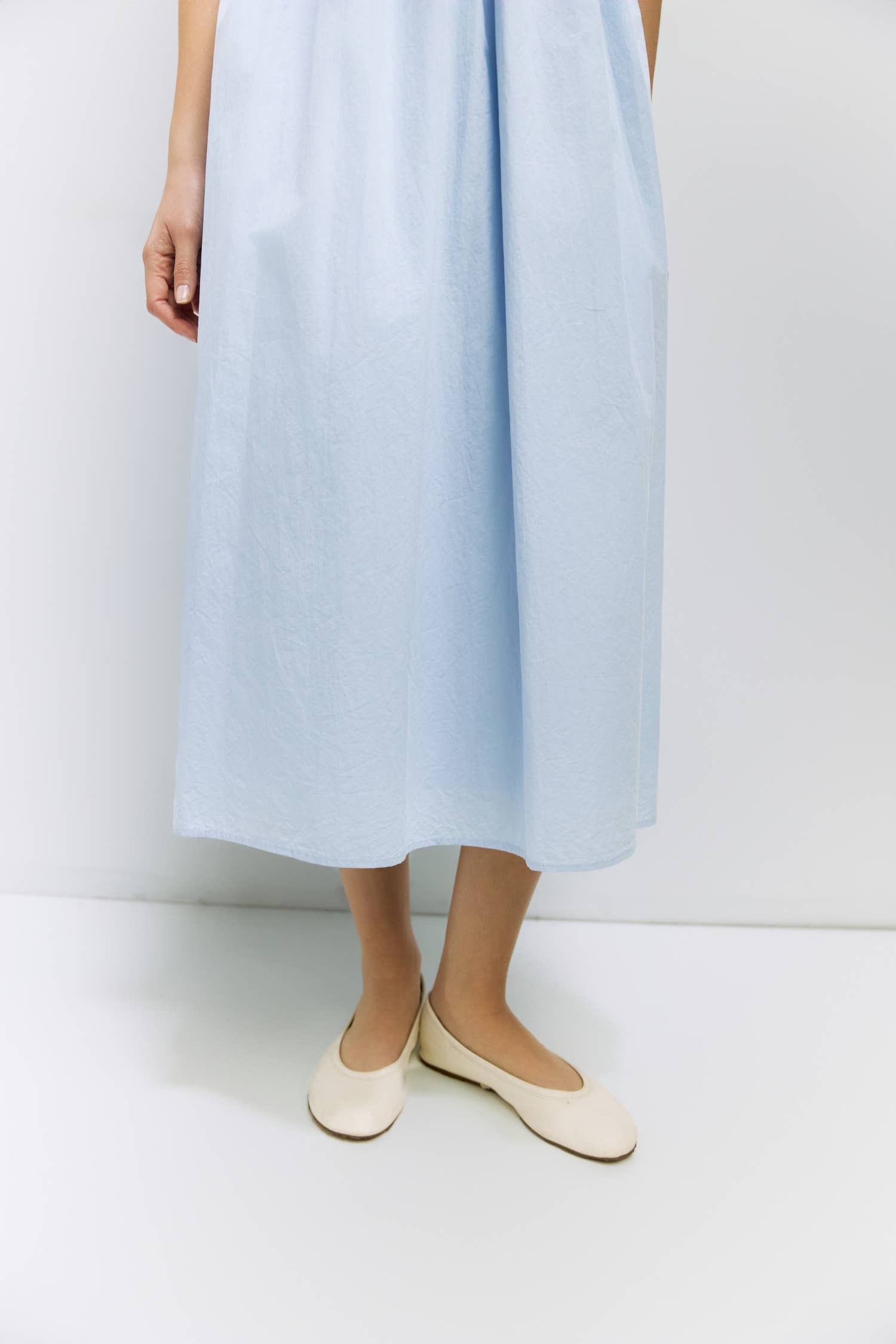 The Clare Poplin Midi Dress