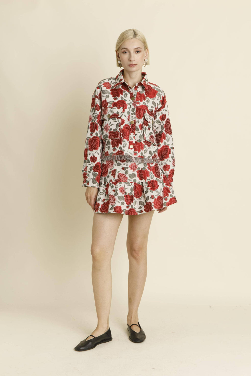 Rose Jacquard Jacket
