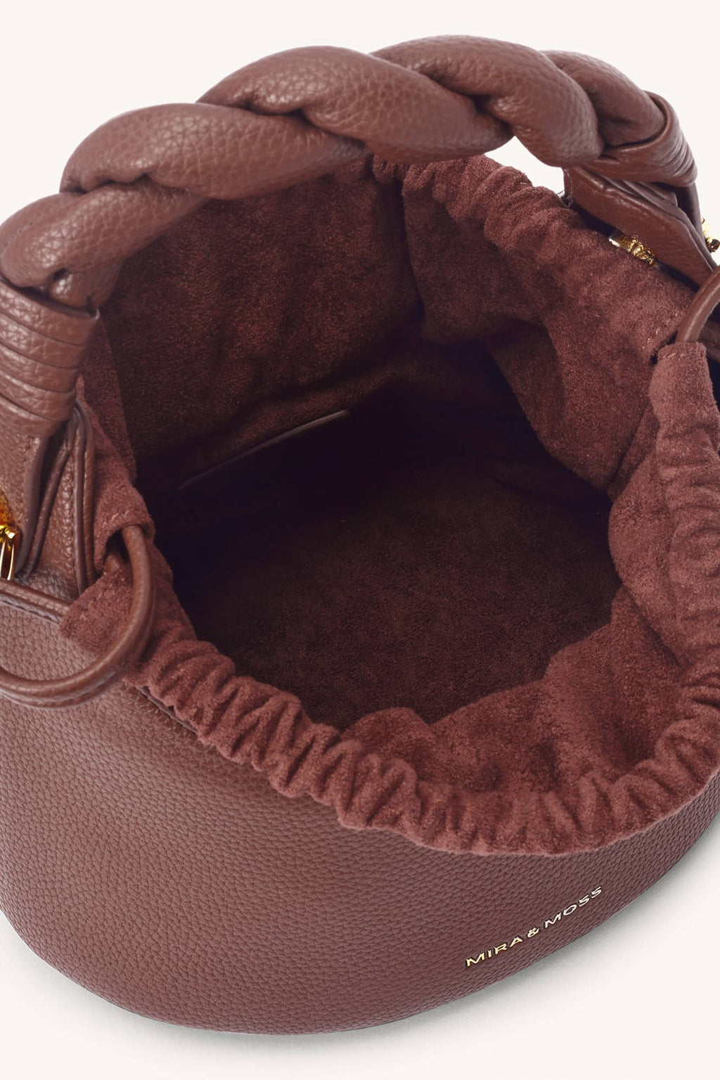 Cocoa Umber Knot Bucket Bag