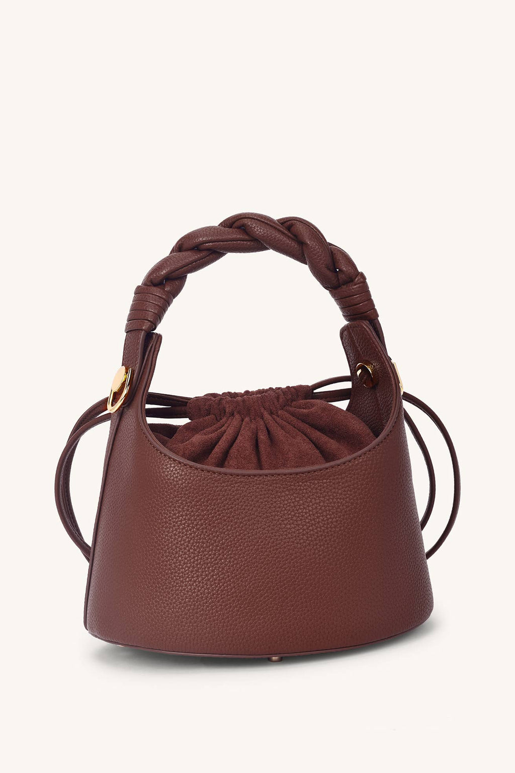 Cocoa Umber Knot Bucket Bag