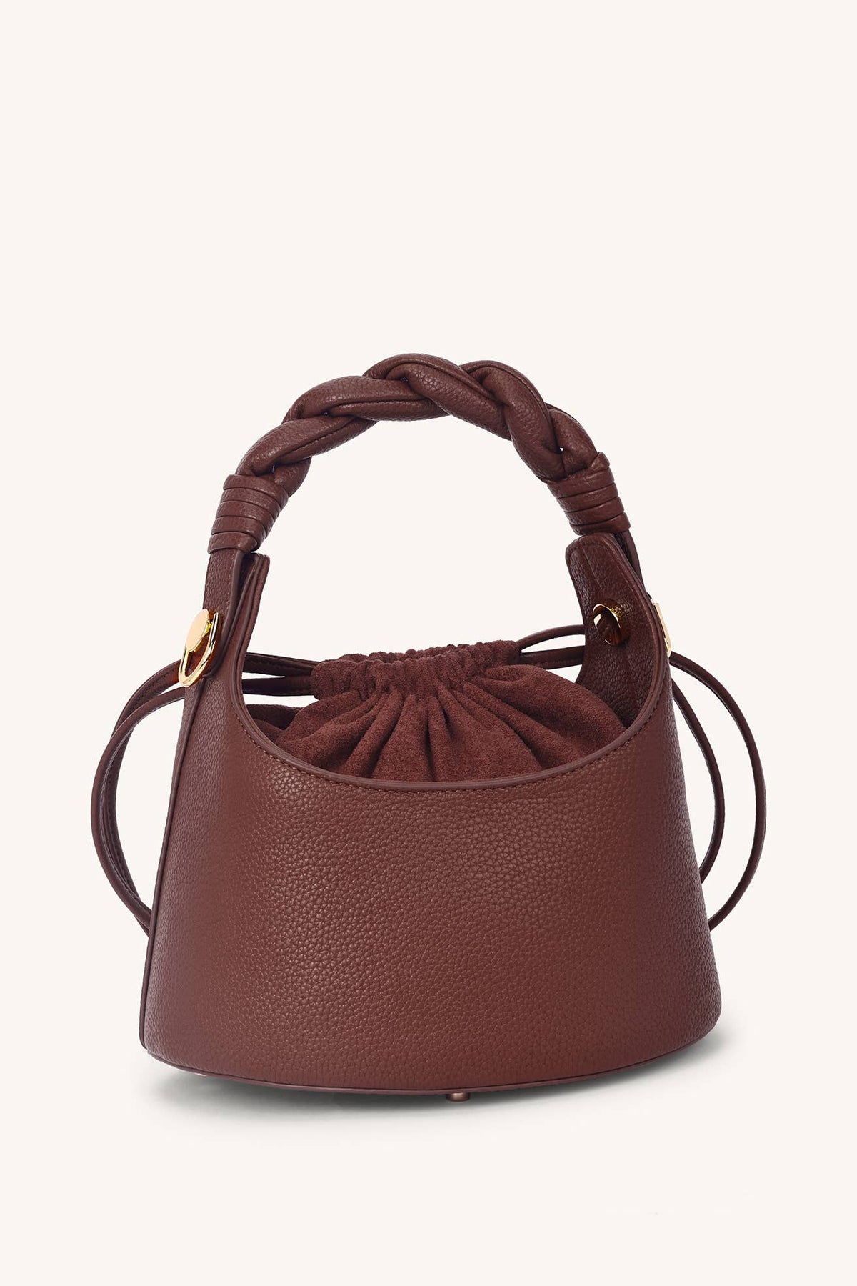 Cocoa Umber Knot Bucket Bag