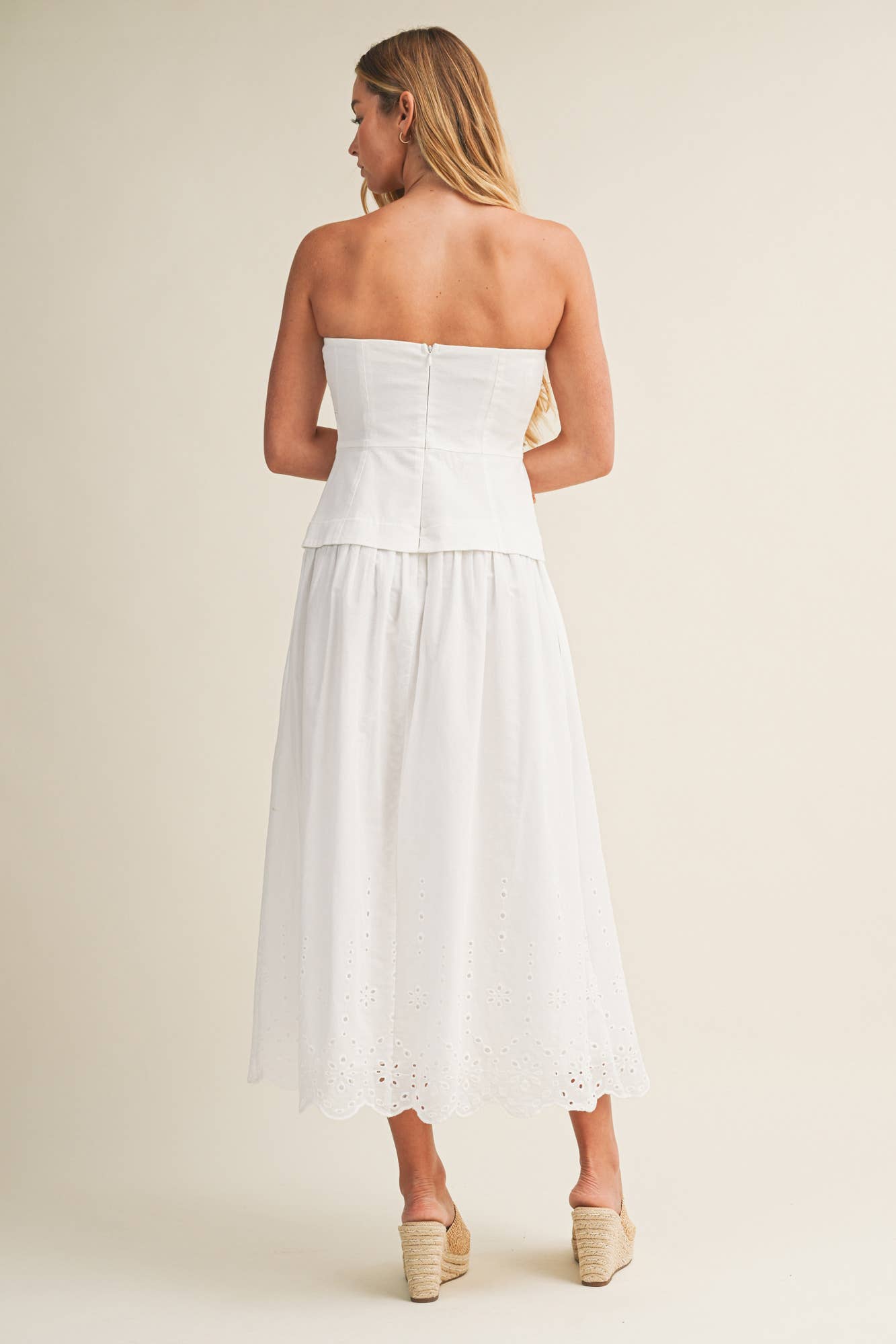 Willa Eyelet Hem Dress