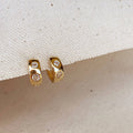 Ellie 18k Gold Filled Huggie Hoop Earrings