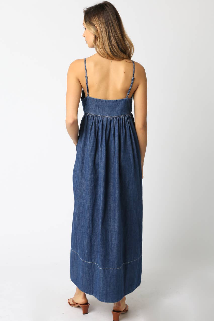 Lennox Denim Maxi Dress