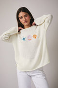 The Ocean Breeze Knit Roll-Hem Sweater