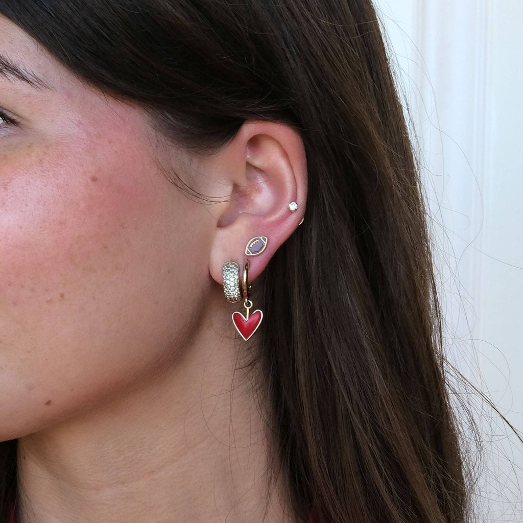 Game Day Football Stud Earrings