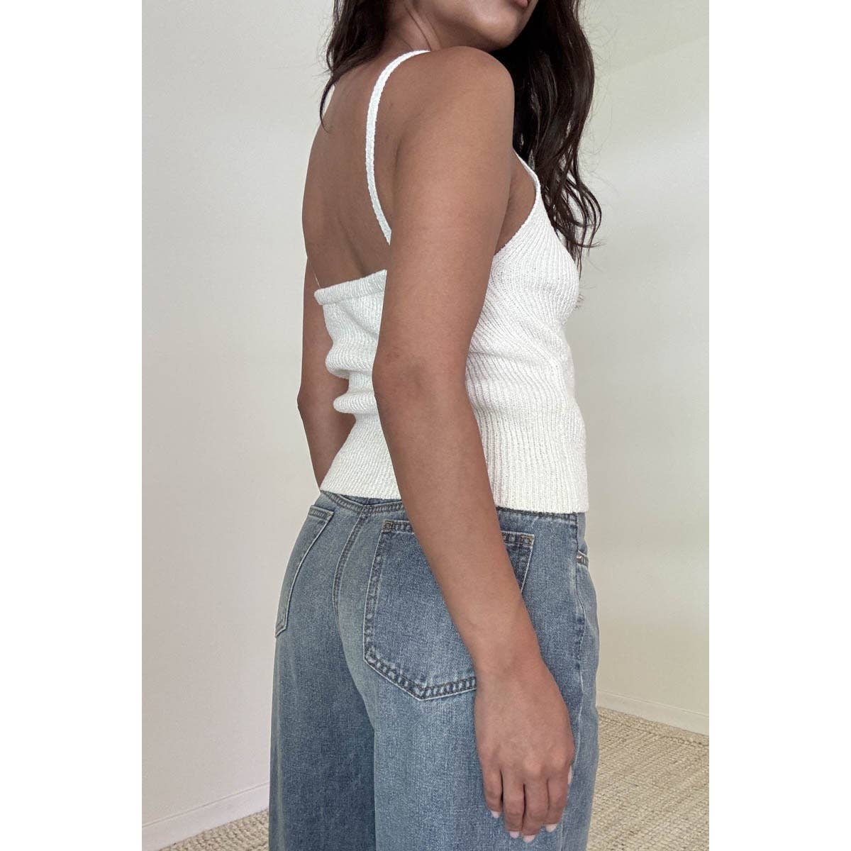 Yasmine Knit V-Neck Tank