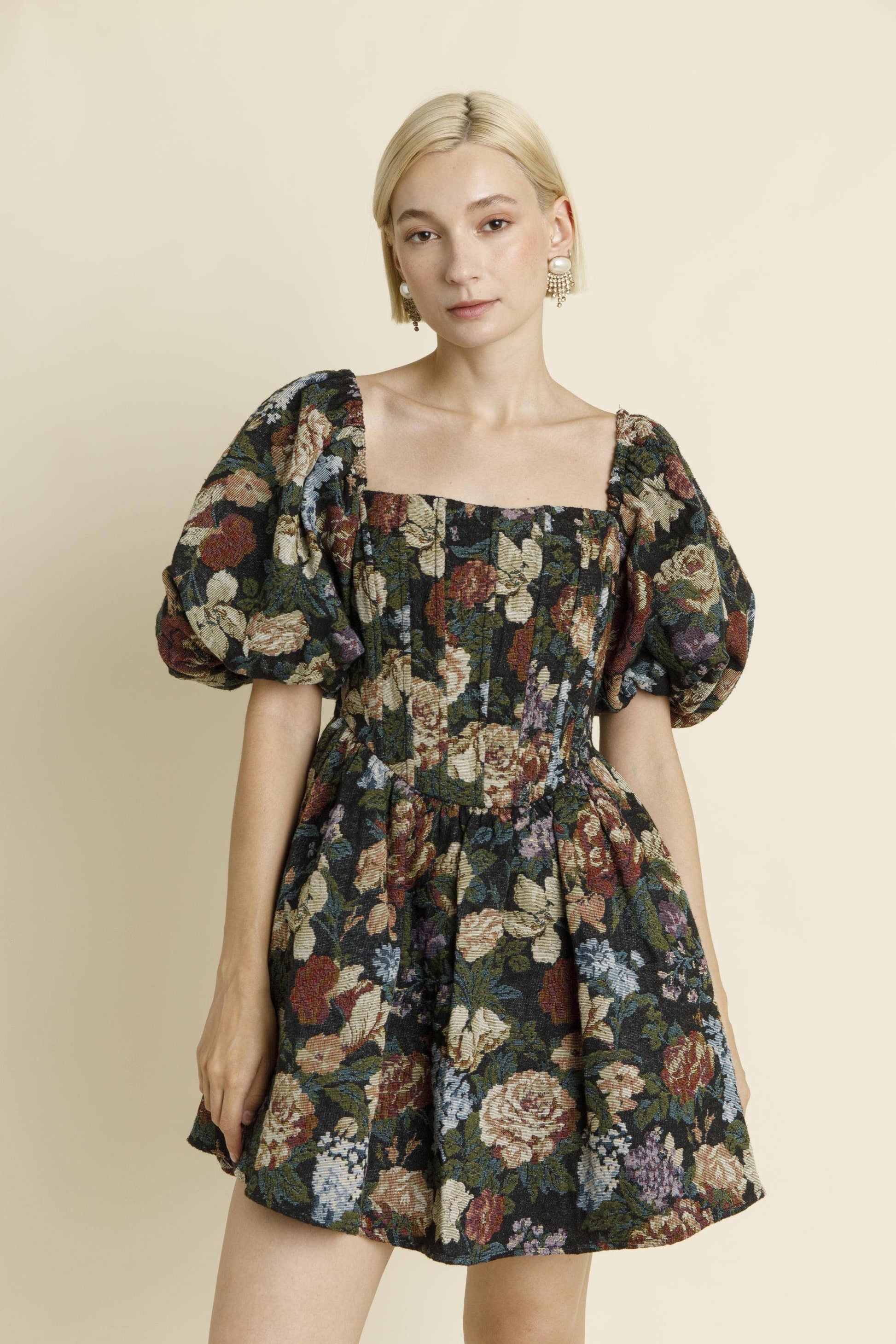 Stella Brocade Corset Dress