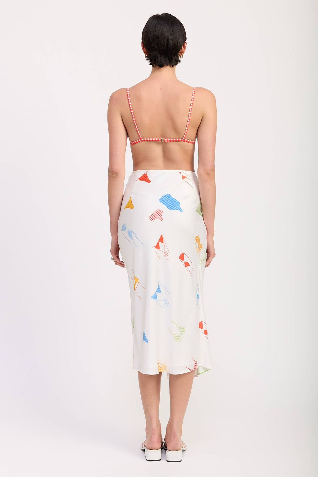 Sun & Swim Satin Midi Skirt
