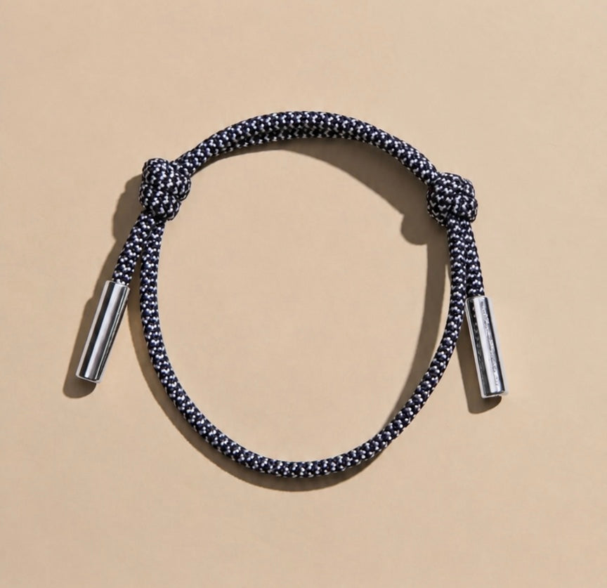 Delilah Black & White Cord Bracelet