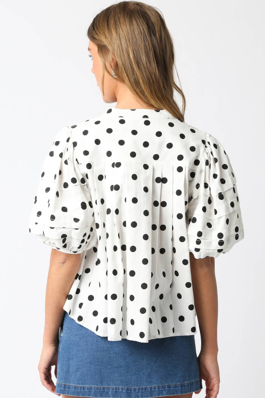 Brynlee Polka Dot Shirt