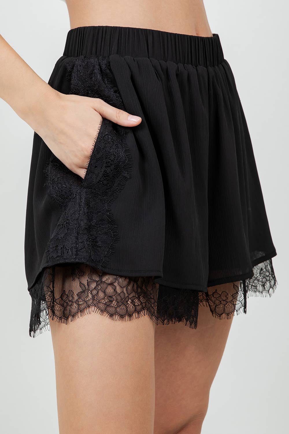 Farrah Lace Trim Shorts