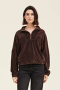 Cocoa Velvet Quarter Zip