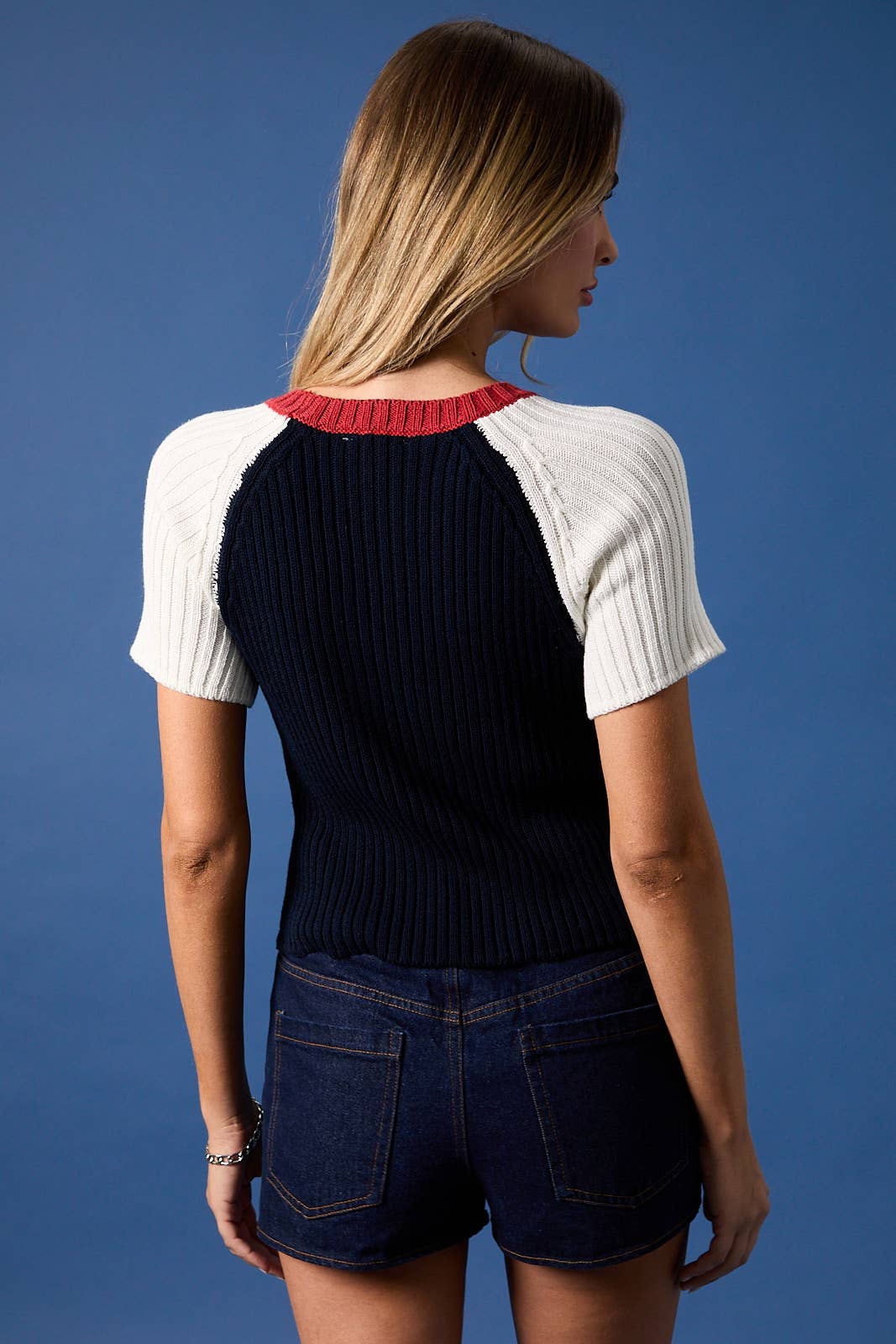 Stars & Stripes Short Sleeve Sweater