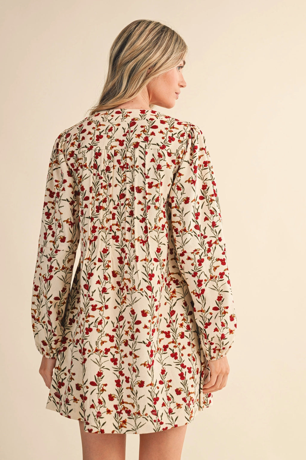Grace Floral Corduroy Dress