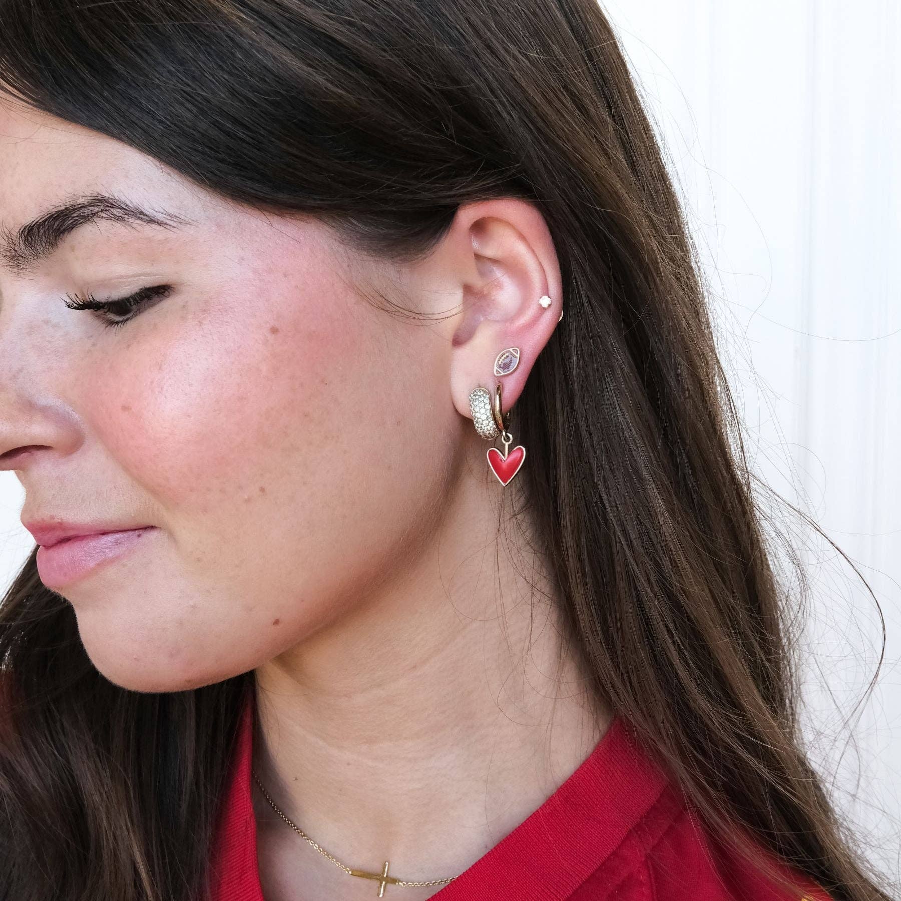 Game Day Football Stud Earrings