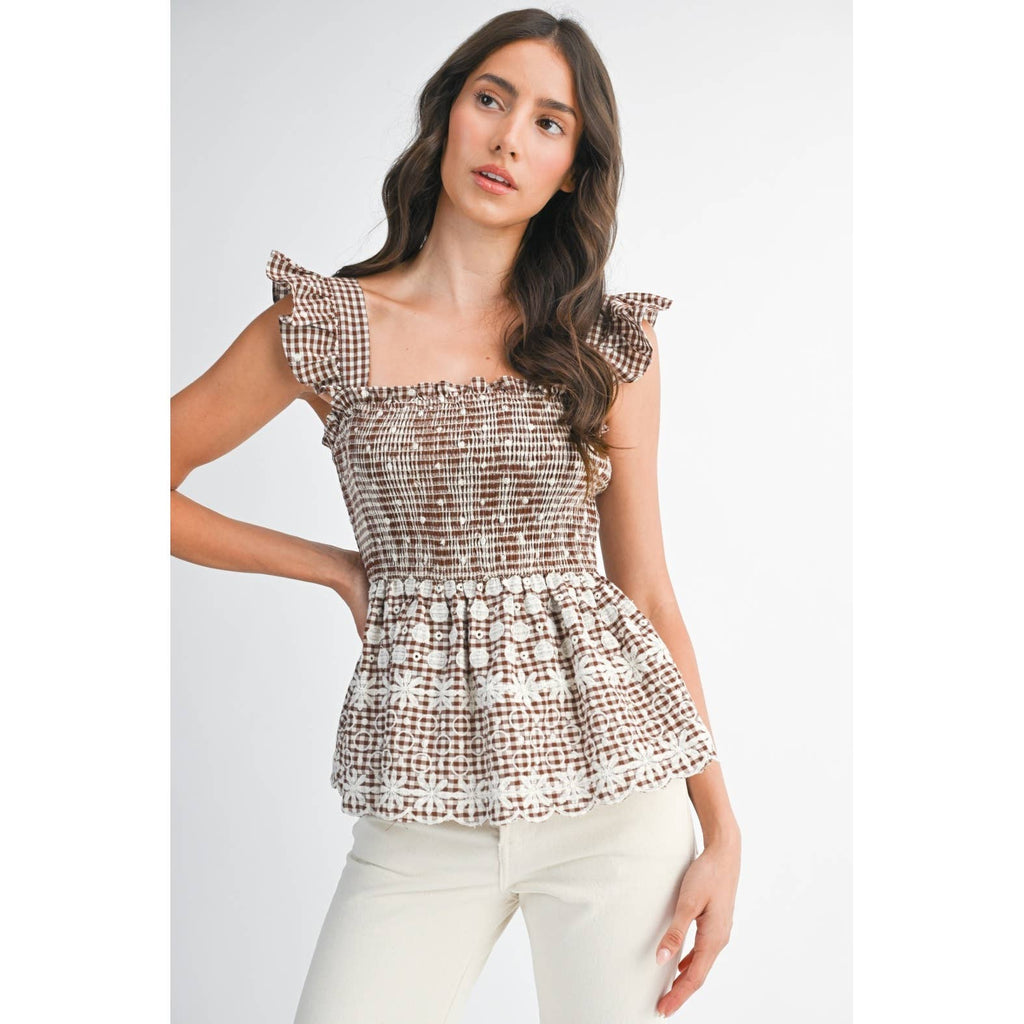 Camilla Gingham Top