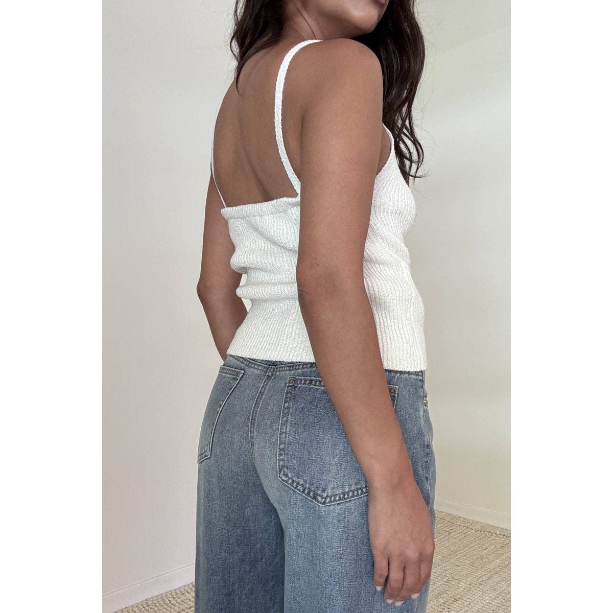 Yasmine Knit V-Neck Tank