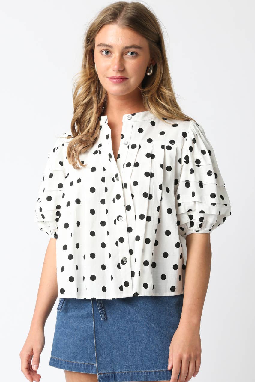Brynlee Polka Dot Shirt