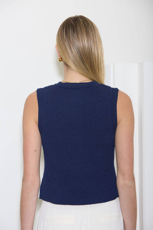 Coastal Charm Knit Vest