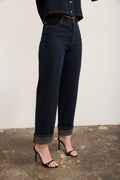 Birdie Leopard Cuff Jeans