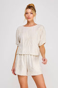 Flora Embroidered Dolman Top