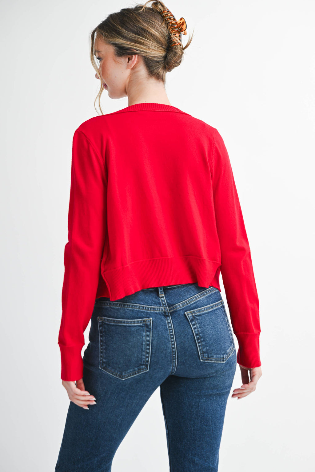 Sierra Ribbed Button-Up Knit Cardigan