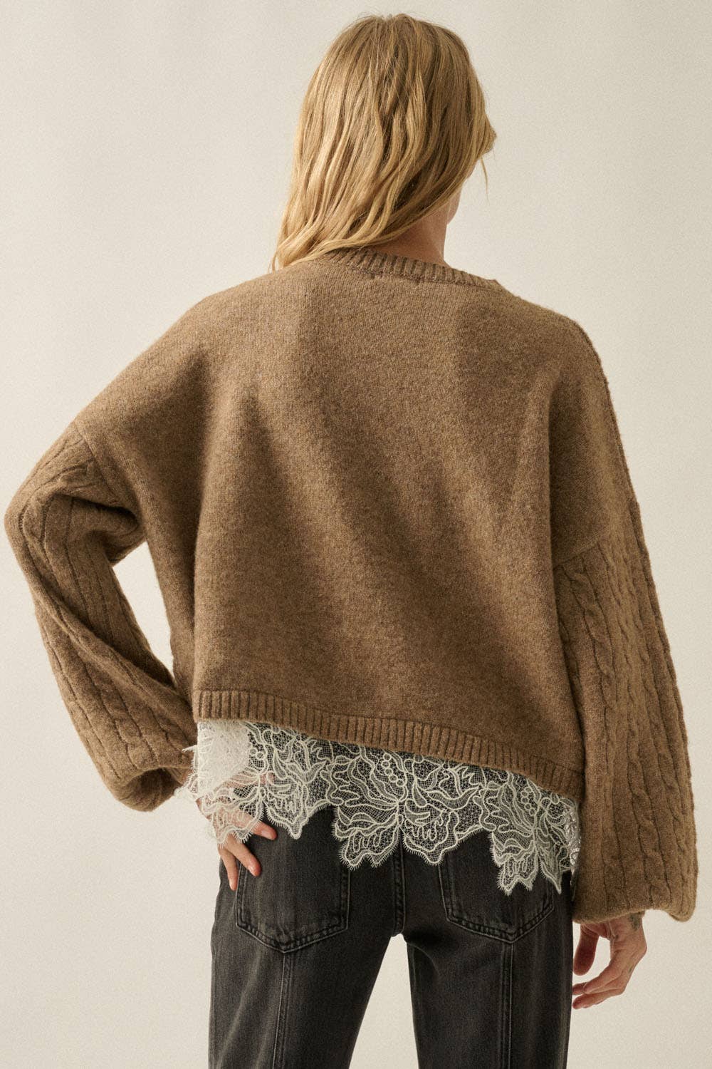 Juliet Lace Hem Sweater