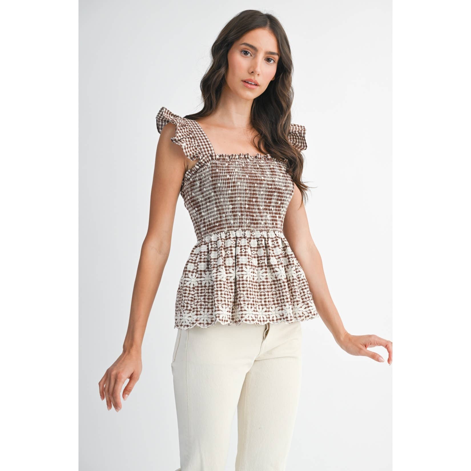 Camilla Gingham Top