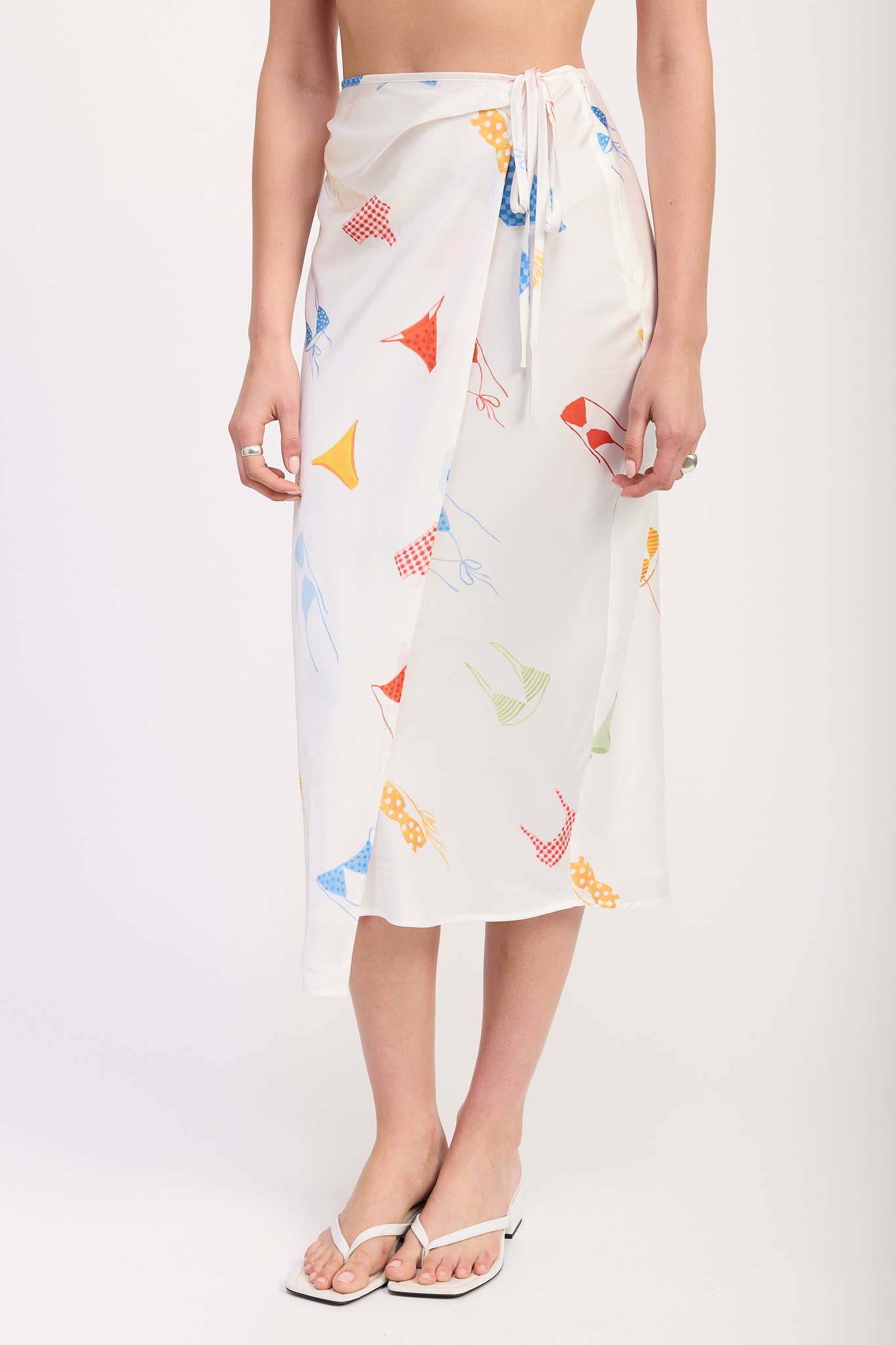 Sun & Swim Satin Midi Skirt