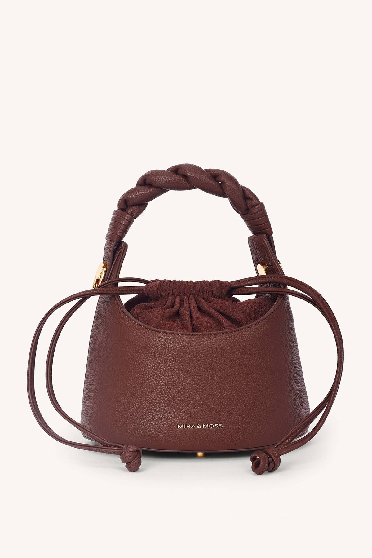 Cocoa Umber Knot Bucket Bag