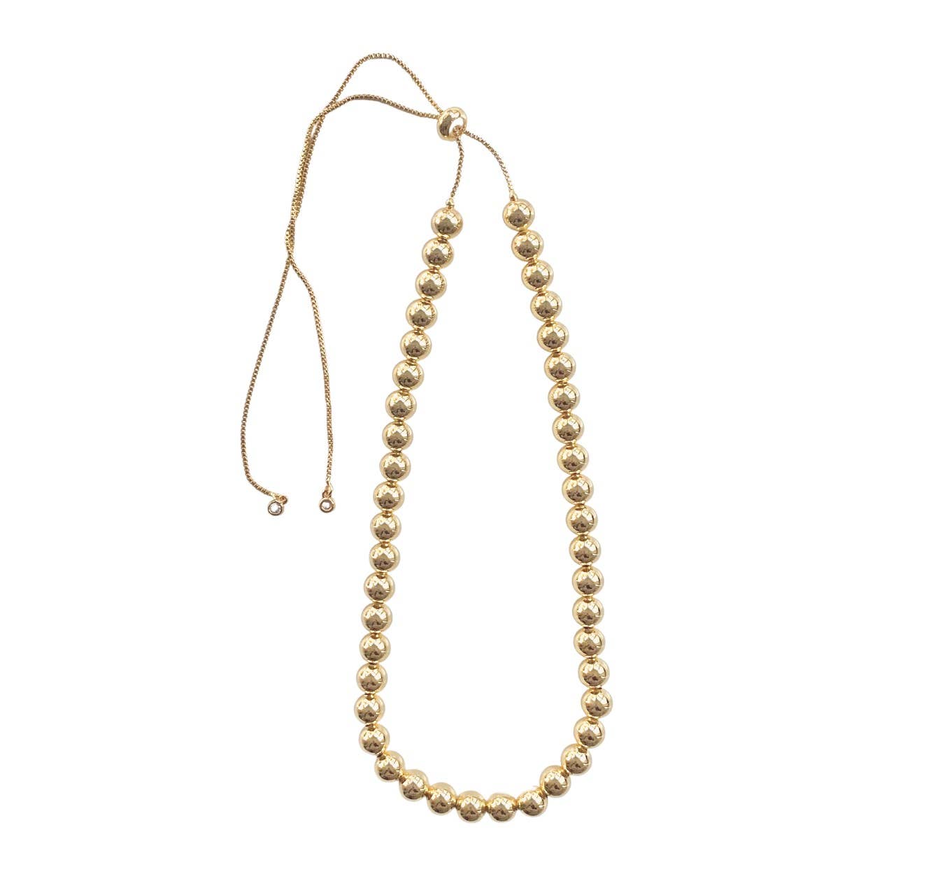 Gigi Gold Beaded Necklace